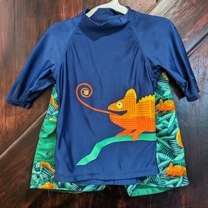 Toddler boys 4T rash guard swim suit